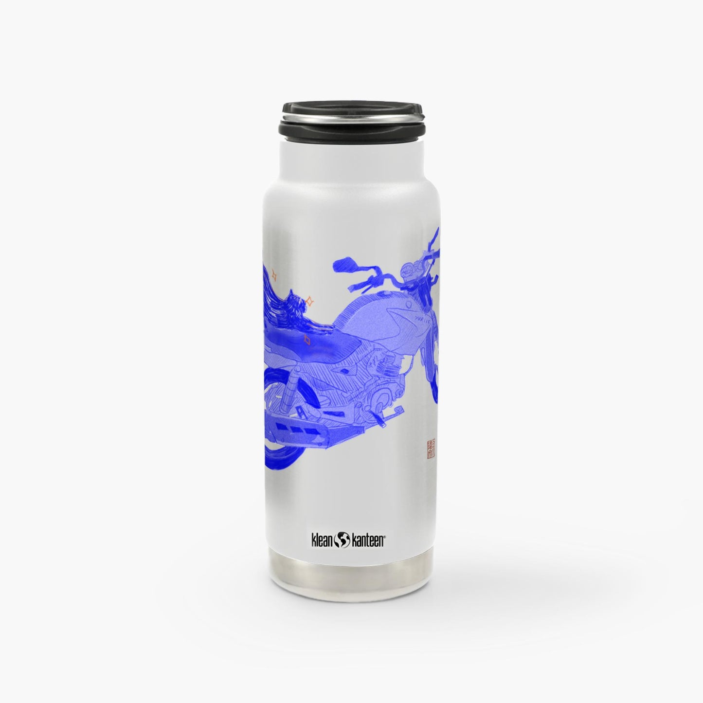 Cat Stretching - Klean Kanteen Insulated Water Bottle (946ml)